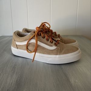 Vans Old Skool With Leather Laces Mens Size 4.5 Women's Size 6